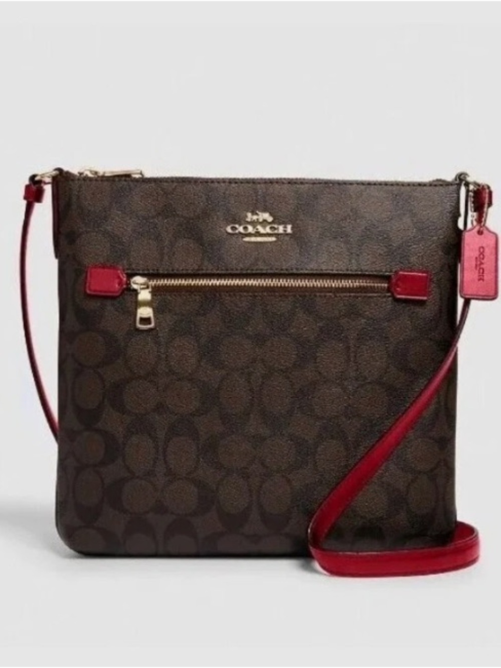 Coach Rowan Crossbody File Bag in Signature Canvas